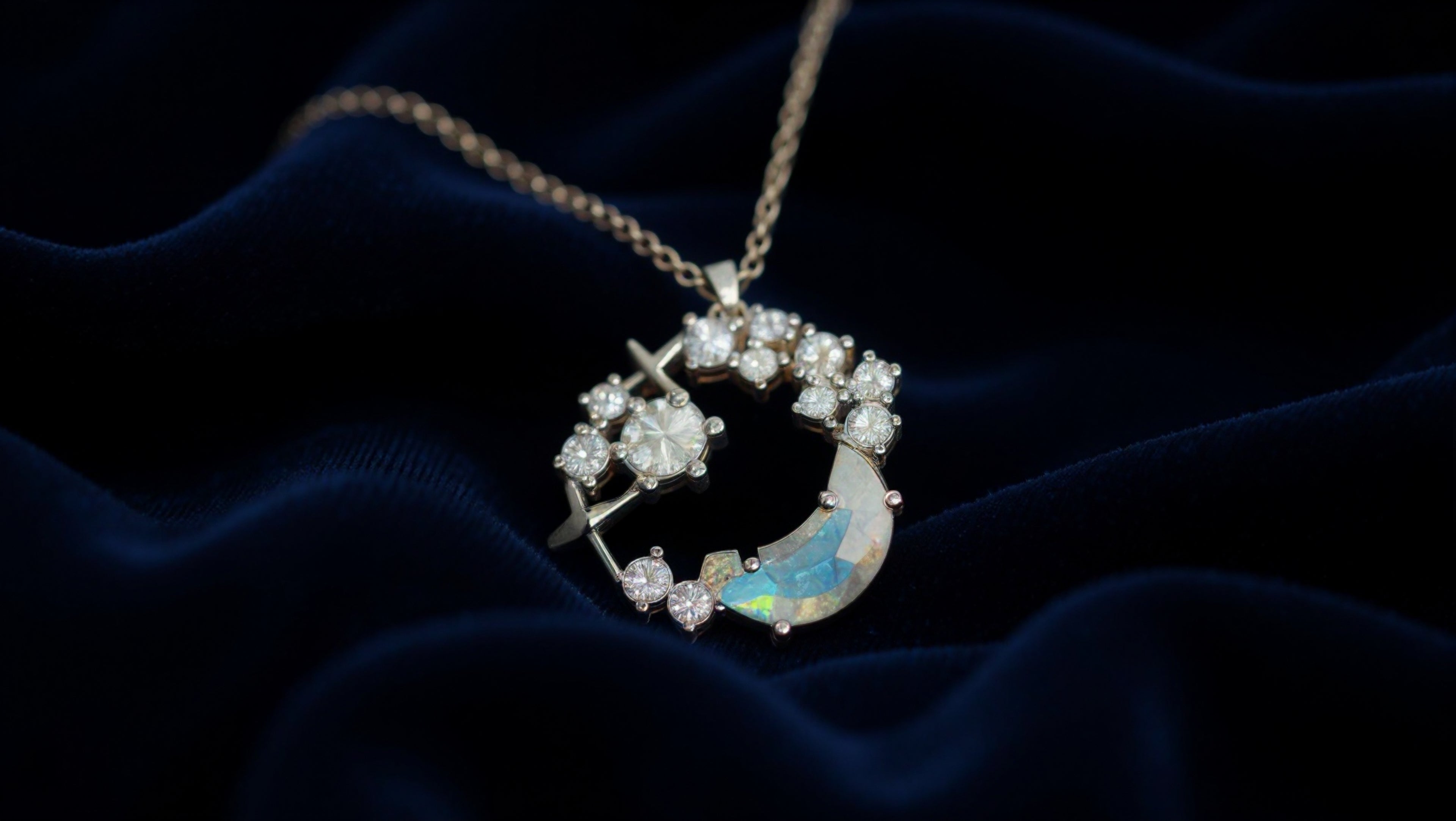 celeste moon necklace ❦