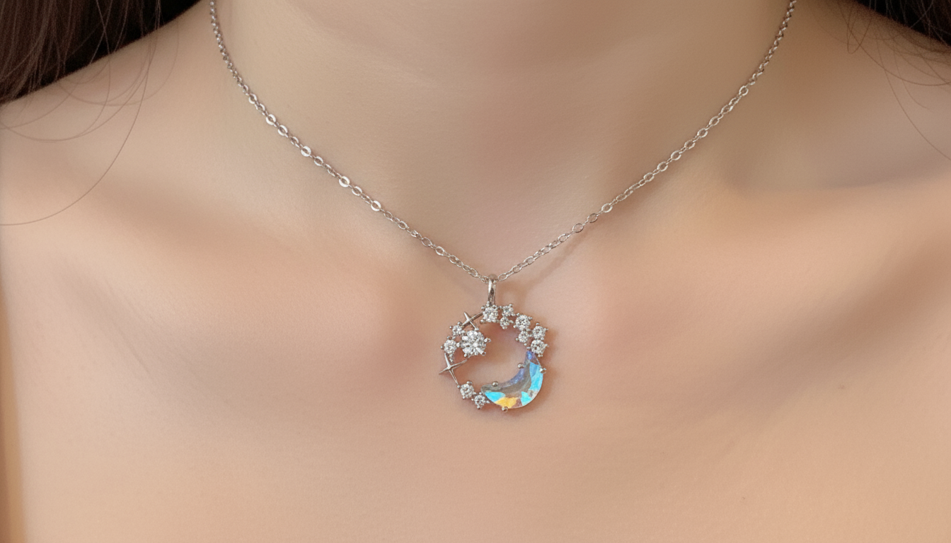 celeste moon necklace ❦