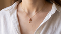 florissa cubic zirconia tulip necklace ❦